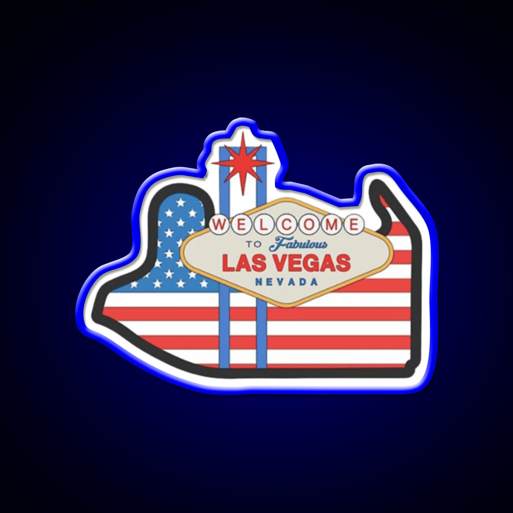 Gp Las Vegas Welcome Led Neon Sign Open Sign Rgb Color - Shineneon