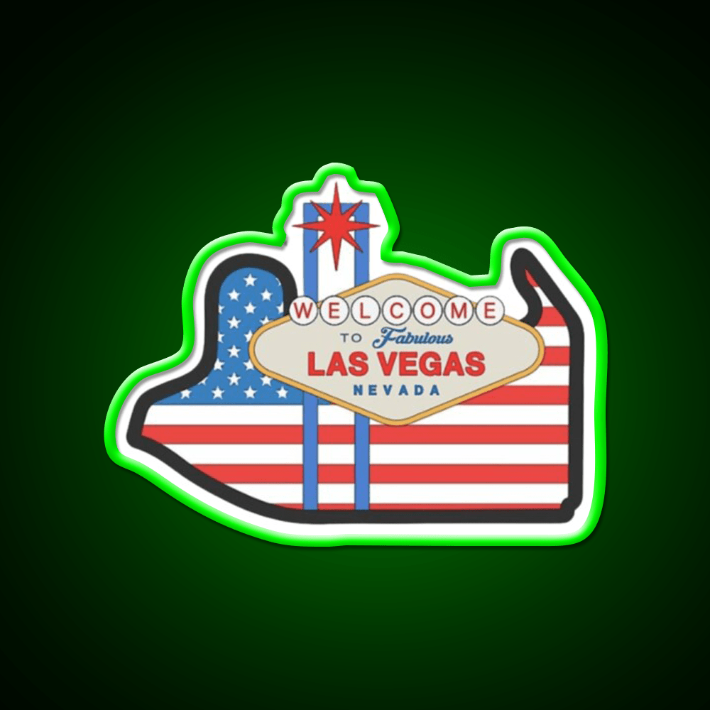 Gp Las Vegas Welcome Led Neon Sign Open Sign Rgb Color - Shineneon