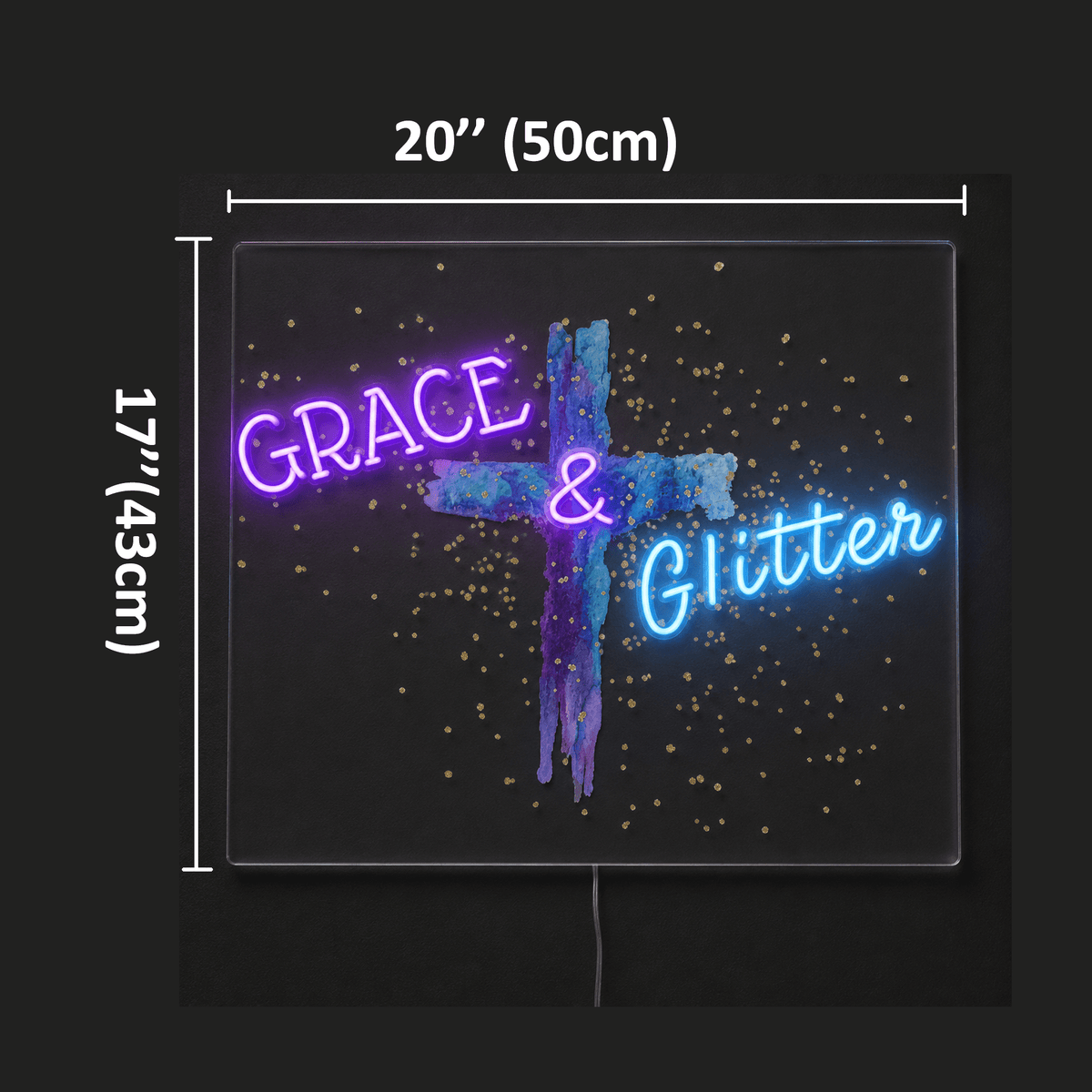 Grace & Glitter Custom LED Neon Sign - Shineneon