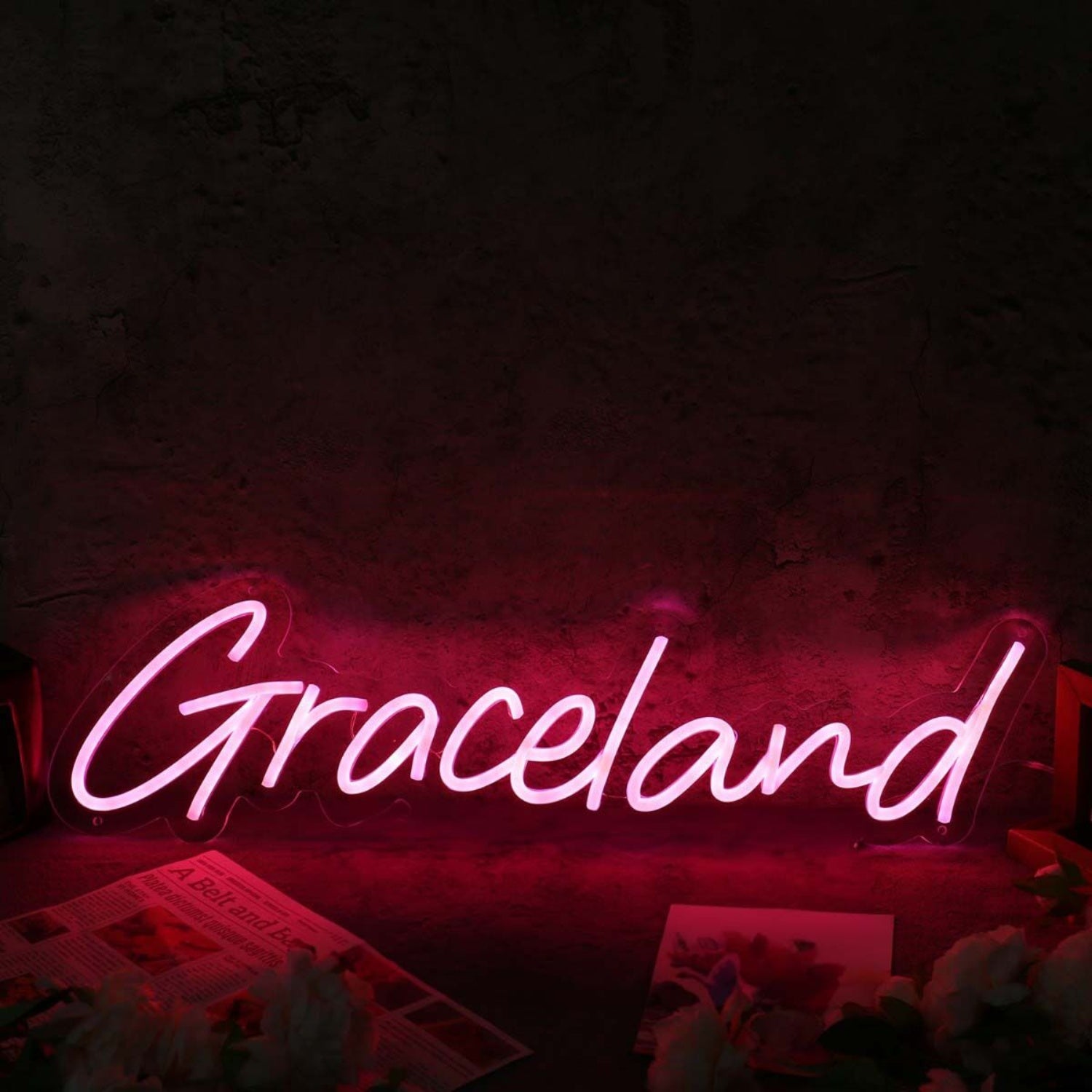 Graceland Red Neon Sign For Music Lovers | Shineneon