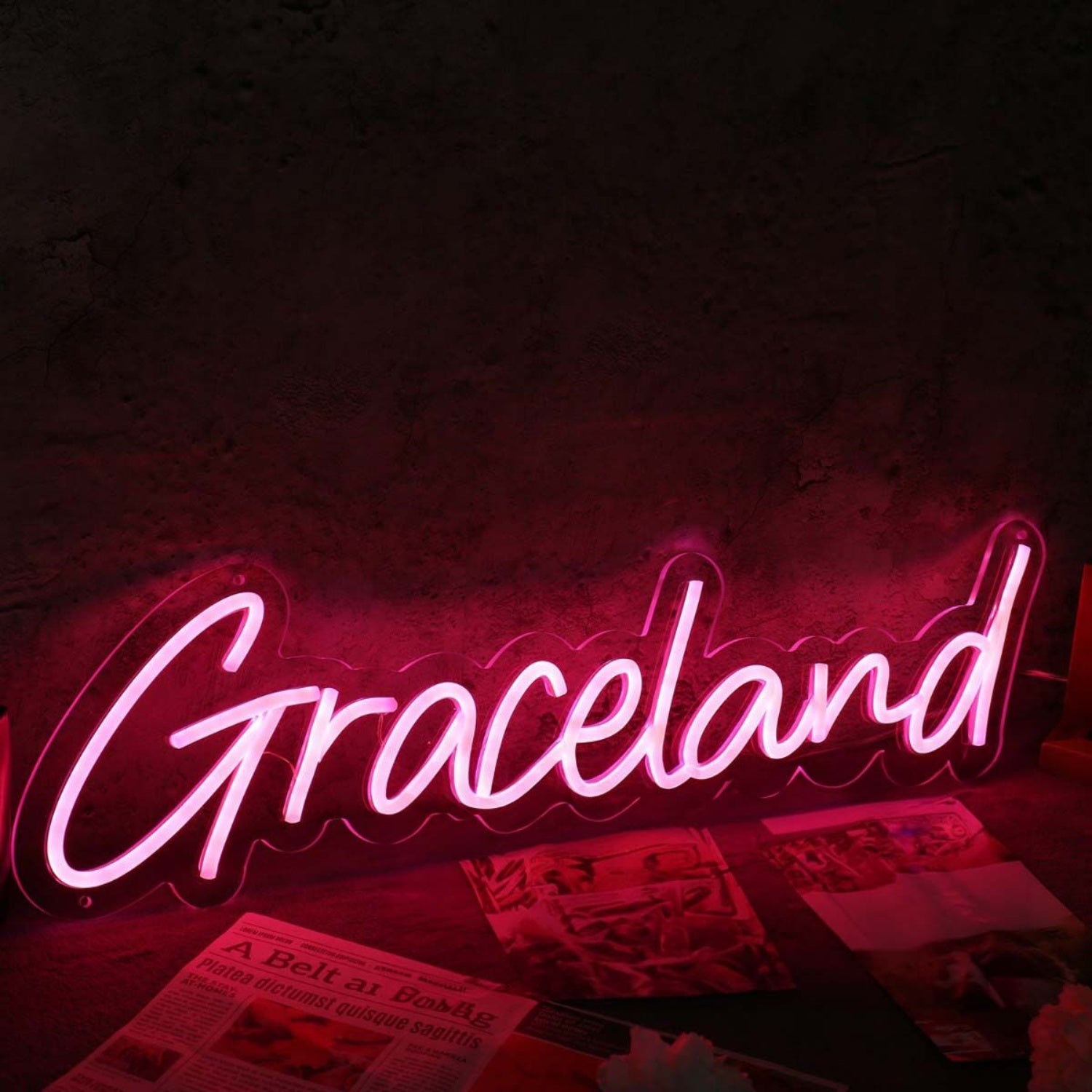 Graceland Red Neon Sign For Music Lovers | Shineneon