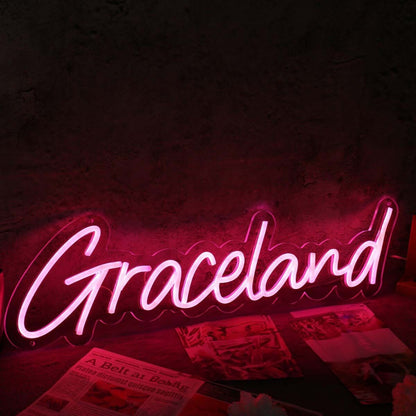Graceland Red Neon Sign For Music Lovers | Shineneon