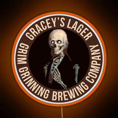 Gracey S Lager Grim Grinning Brewing Co Rgb Led Neon Sign Pop Wall Art - Shineneon