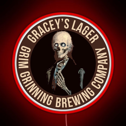 Gracey S Lager Grim Grinning Brewing Co Rgb Led Neon Sign Pop Wall Art - Shineneon