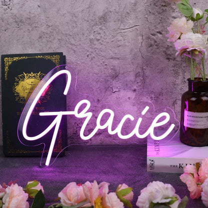 Gracie Purple Led Neon Sign - Shineneon