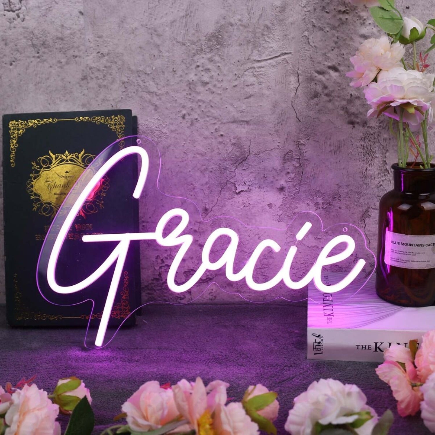 Gracie Purple Led Neon Sign | Shineneon