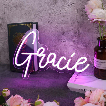 Gracie Purple Led Neon Sign - Shineneon