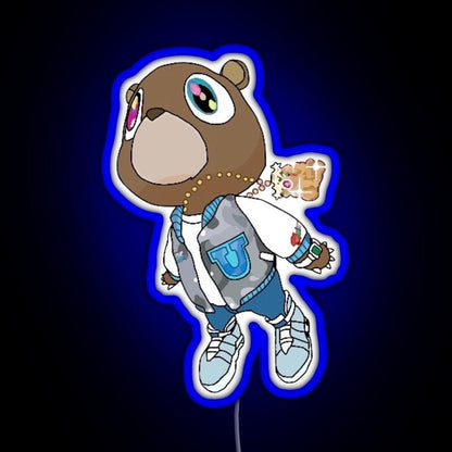 Graduation Bear Rgb Led Neon Sign Pop Wall Art Bar Wall Decor - Shineneon