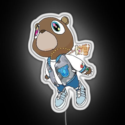 Graduation Bear Rgb Led Neon Sign Pop Wall Art Bar Wall Decor - Shineneon