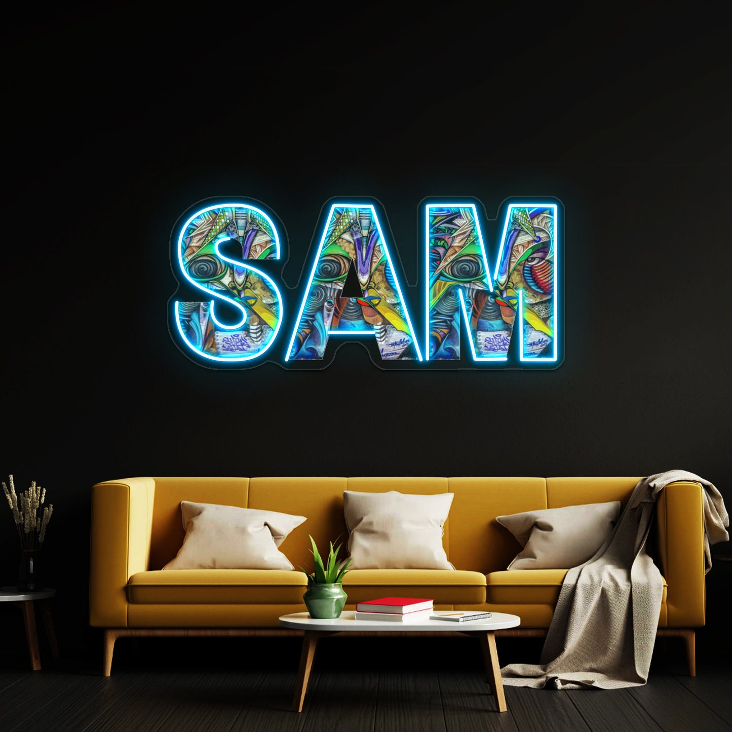 Graffiti Abstract Art Sam Wall Artwork Neon Signs