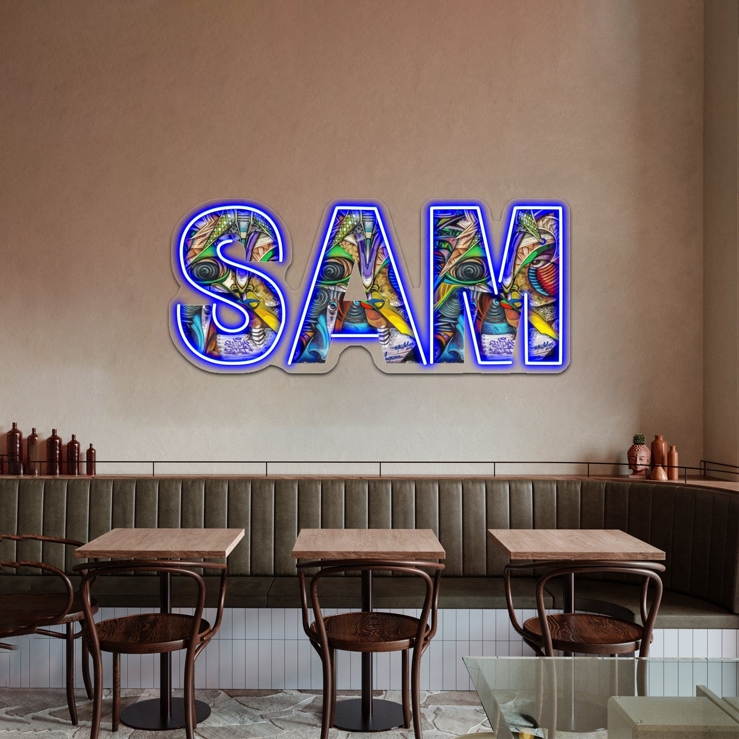 Graffiti Abstract Art Sam Wall Artwork Neon Signs