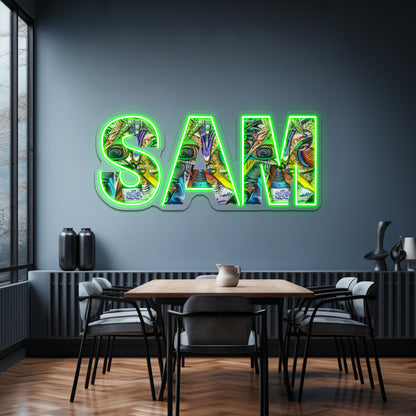 Graffiti Abstract Art Sam Wall Artwork Neon Signs