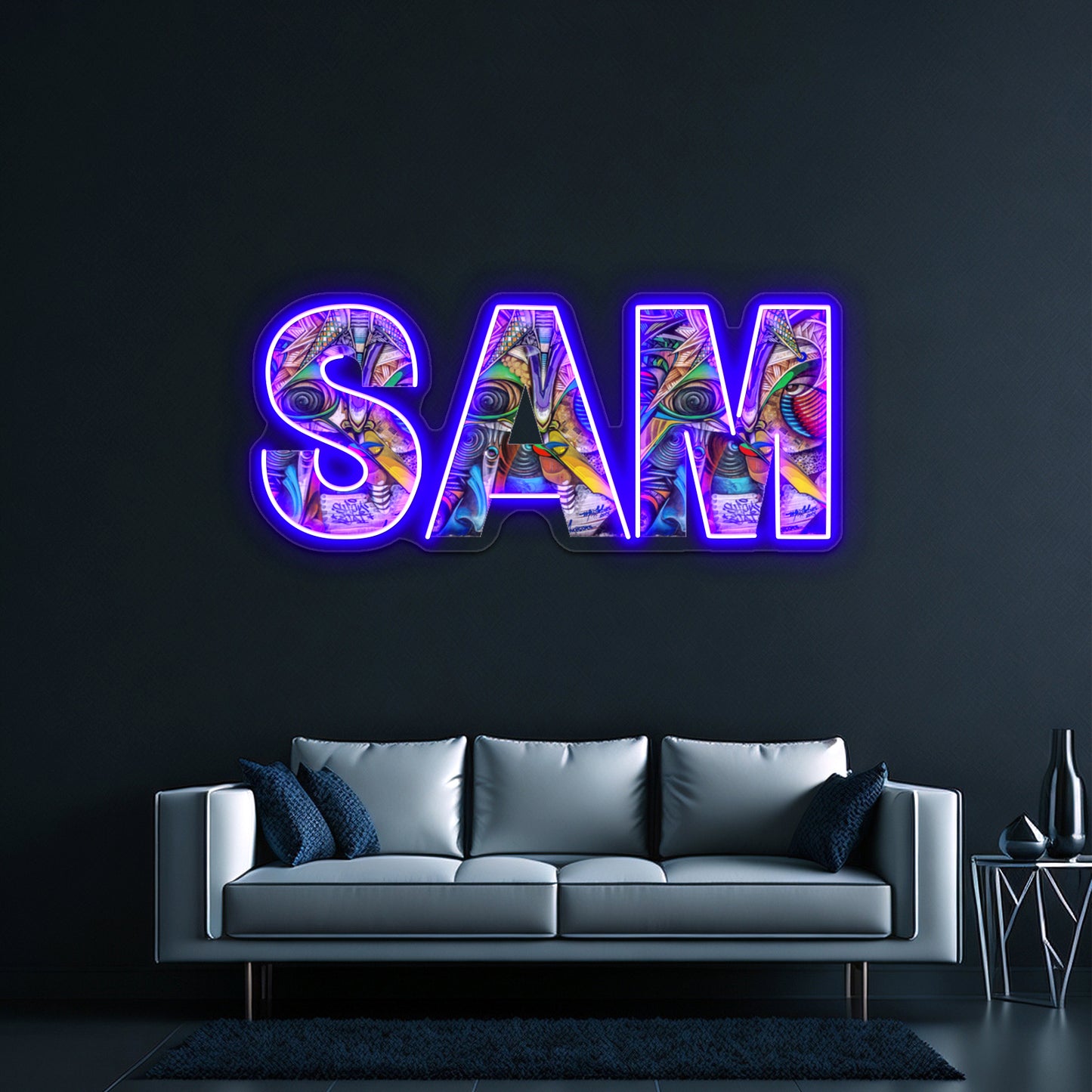 Graffiti Abstract Art Sam Wall Artwork Neon Signs