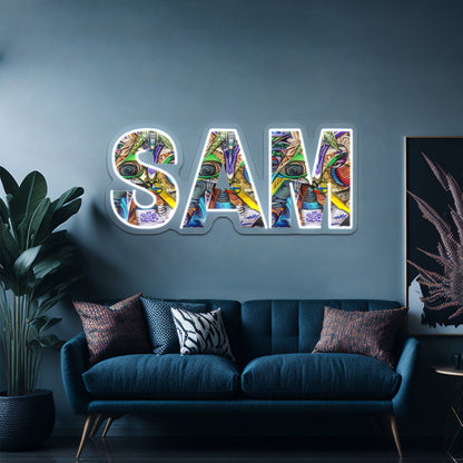 Graffiti Abstract Art Sam Wall Artwork Neon Signs