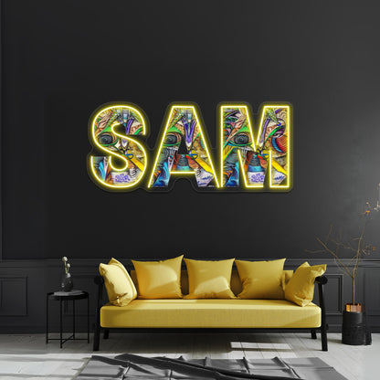 Graffiti Abstract Art Sam Wall Artwork Neon Signs