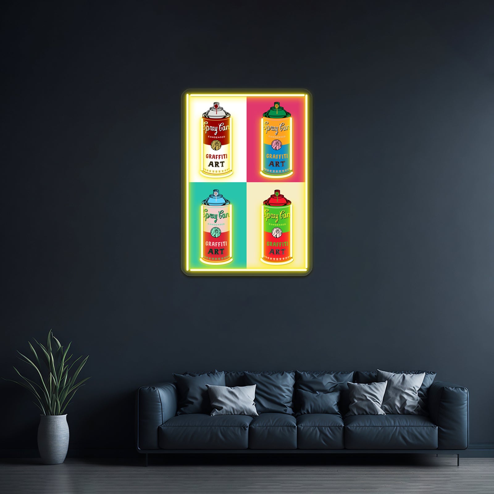 Graffiti Pop Artwork Large Neon Signs - LED neon sign view 7