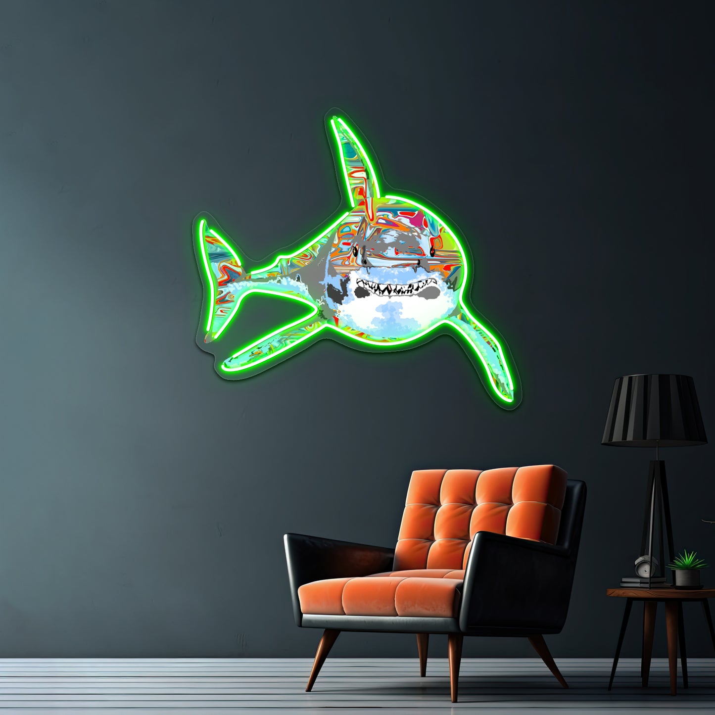 Graffiti Shark Artwork Large Neon Signs