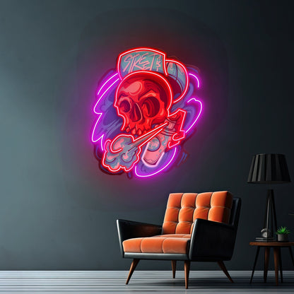 Graffiti Skull Led Neon Sign Light Custom Led Signs - Shineneon