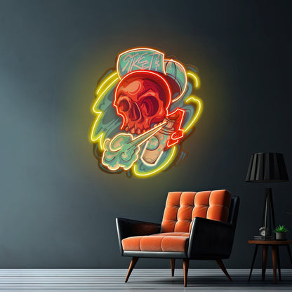 Graffiti Skull Led Neon Sign Light Custom Led Signs - Shineneon