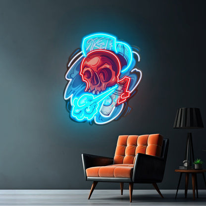 Graffiti Skull Led Neon Sign Light Custom Led Signs - Shineneon
