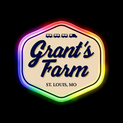 Grants Farm Beer Bar Decor Led Neon Sign Rgb Color - LED neon sign close-up detail