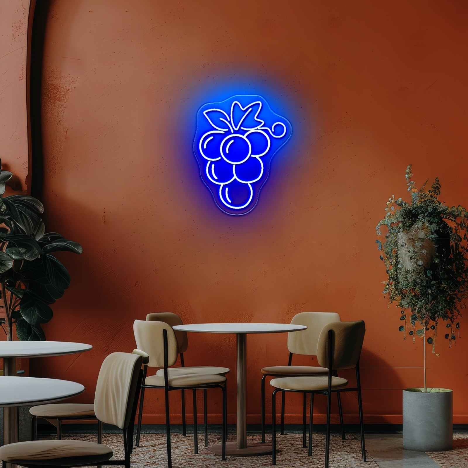 Grape Led Sign Grape Sign Kitchen Wall Decor Led Light Signs - Shineneon