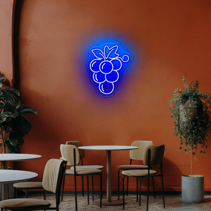 Grape Led Sign Grape Sign Kitchen Wall Decor Led Light Signs - Shineneon