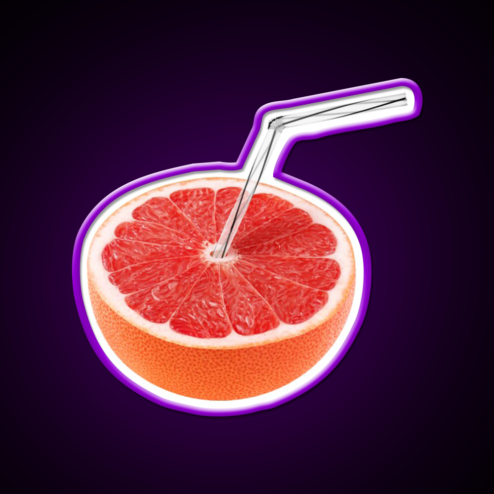 Grapefruit Juice Cocktail Bar Decor Led Neon Sign Rgb Color - LED neon sign view 9