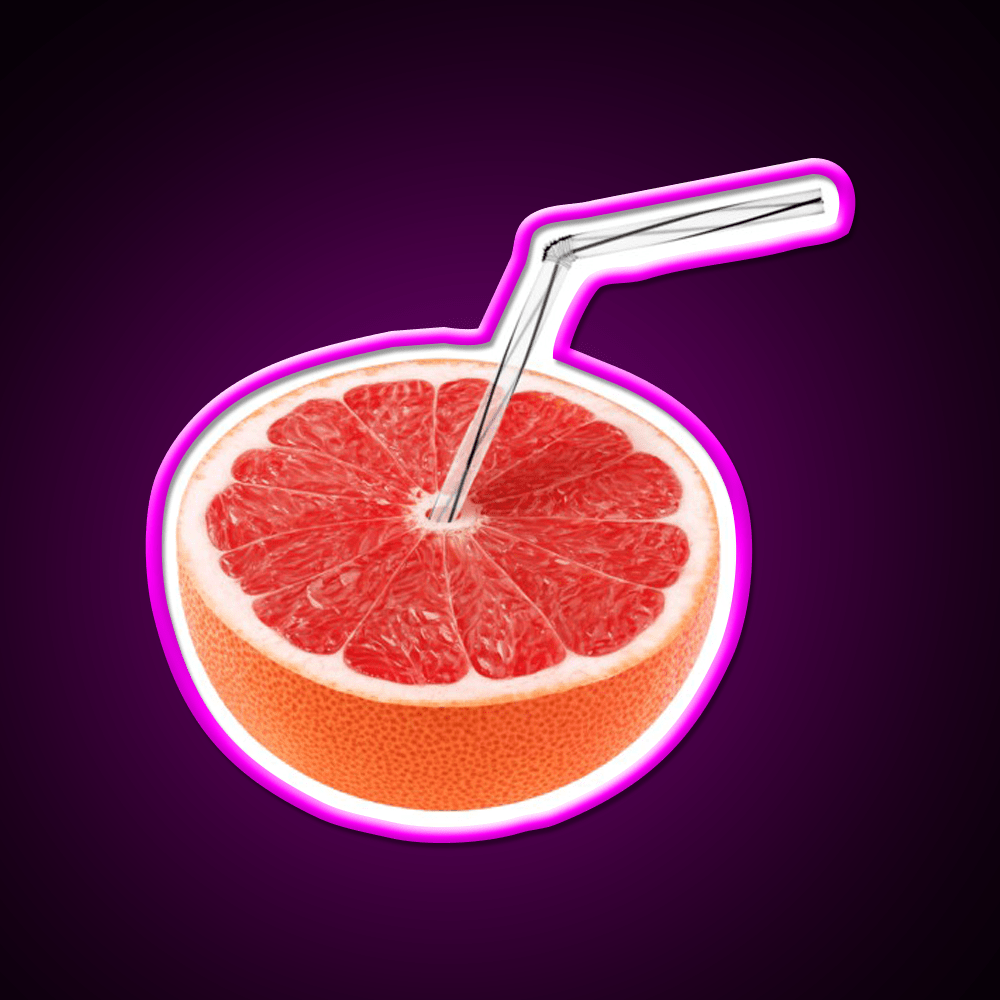 Grapefruit Juice Cocktail Bar Decor Led Neon Sign Rgb Color - Shineneon