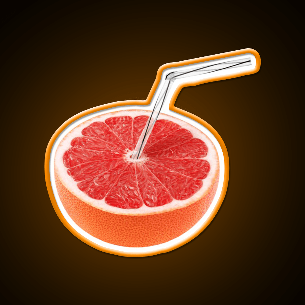 Grapefruit Juice Cocktail Bar Decor Led Neon Sign Rgb Color - Shineneon