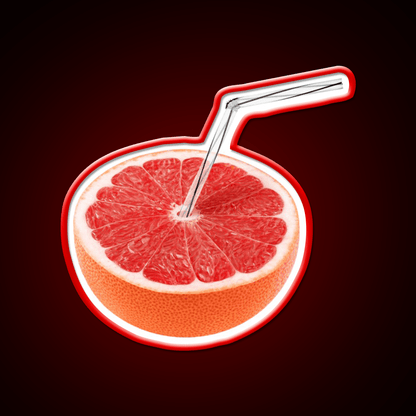 Grapefruit Juice Cocktail Bar Decor Led Neon Sign Rgb Color - Shineneon