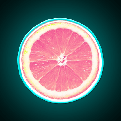 Grapefruit Slice Snack Food Led Neon Sign Rgb Color - Shineneon