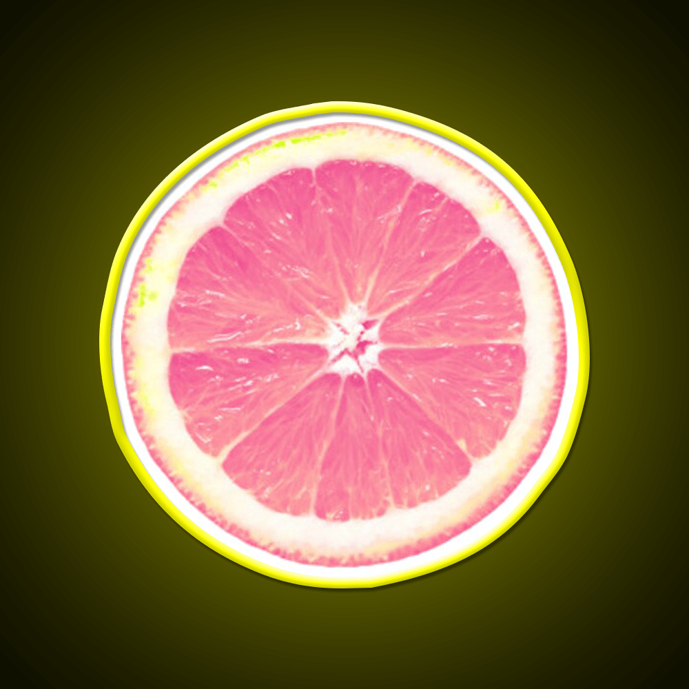 Grapefruit Slice Snack Food Led Neon Sign Rgb Color - Shineneon