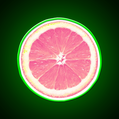 Grapefruit Slice Snack Food Led Neon Sign Rgb Color - Shineneon