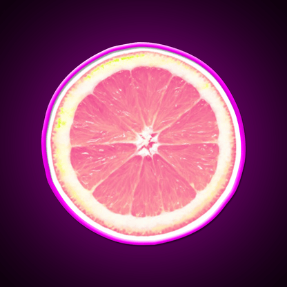 Grapefruit Slice Snack Food Led Neon Sign Rgb Color - Shineneon