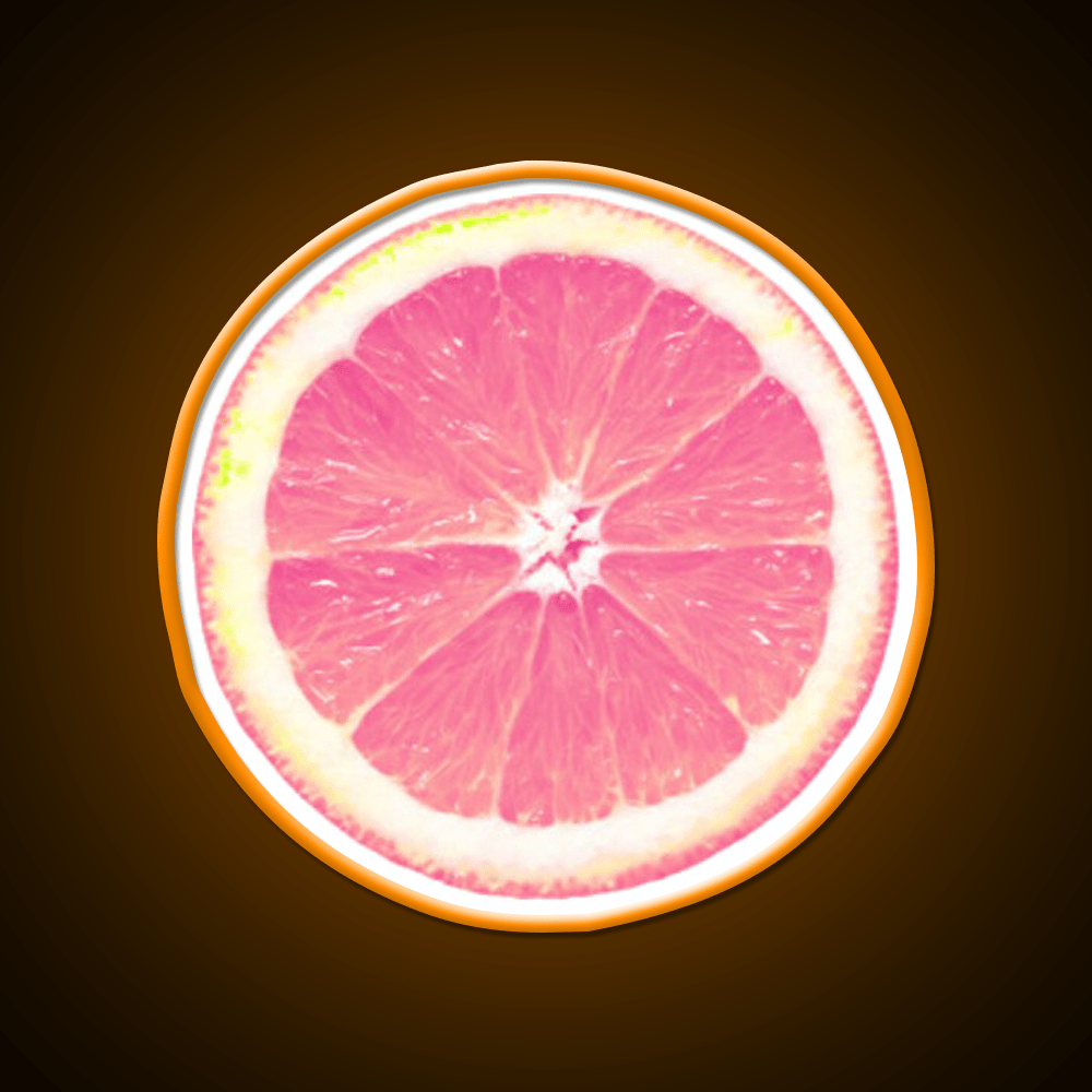 Grapefruit Slice Snack Food Led Neon Sign Rgb Color - Shineneon