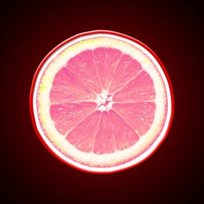 Grapefruit Slice Snack Food Led Neon Sign Rgb Color - Shineneon