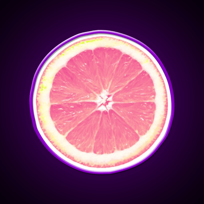 Grapefruit Slice Snack Food Led Neon Sign Rgb Color - Shineneon