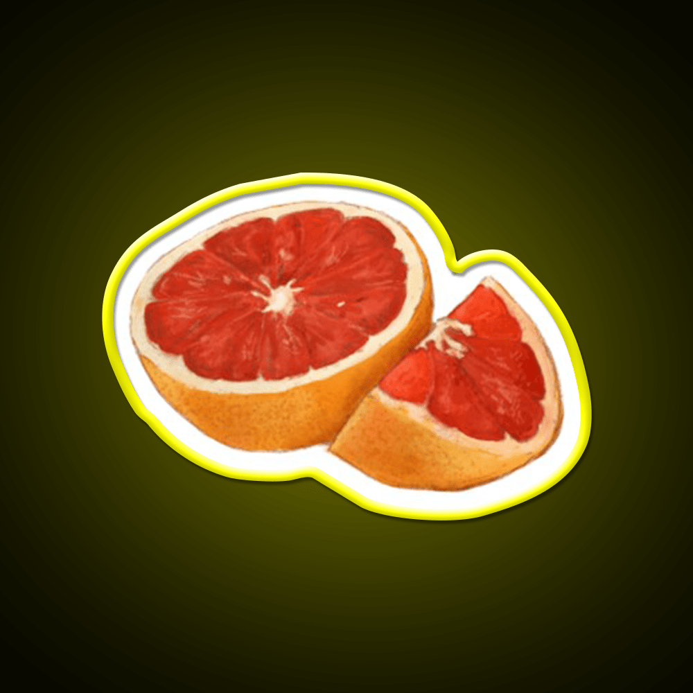 Grapefruit Snack Food Led Neon Sign Rgb Color - Shineneon