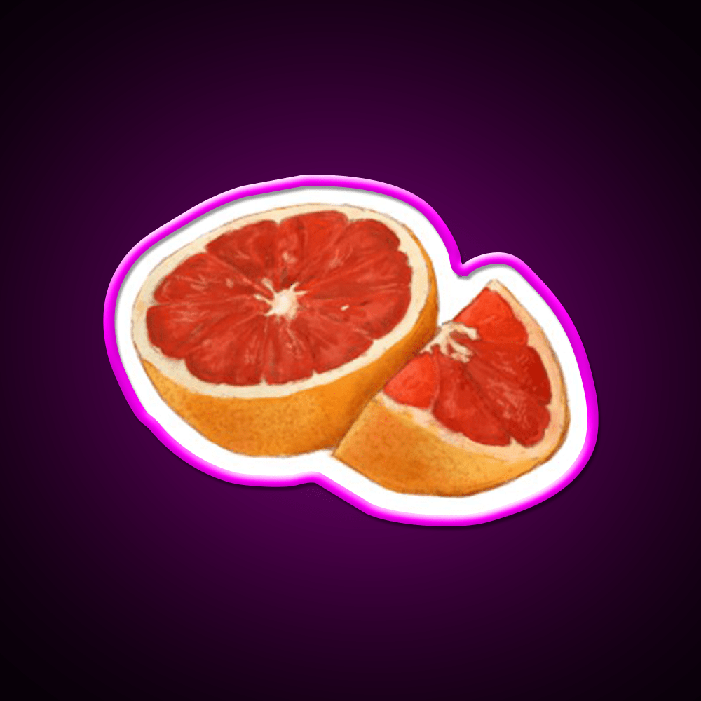 Grapefruit Snack Food Led Neon Sign Rgb Color - Shineneon