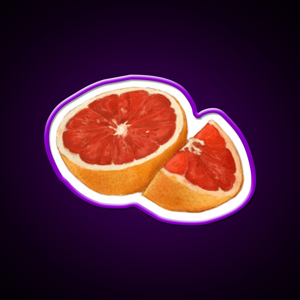 Grapefruit Snack Food Led Neon Sign Rgb Color - Shineneon