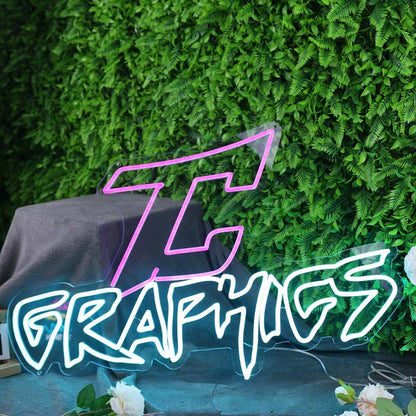 Graphics Blue Led Neon Sign - Shineneon