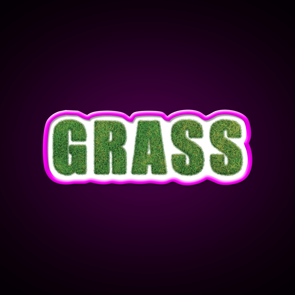 Grass Hemp Inspired Green Leaf Led Neon Sign Rgb Color - Shineneon