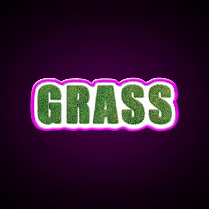 Grass Hemp Inspired Green Leaf Led Neon Sign Rgb Color - Shineneon