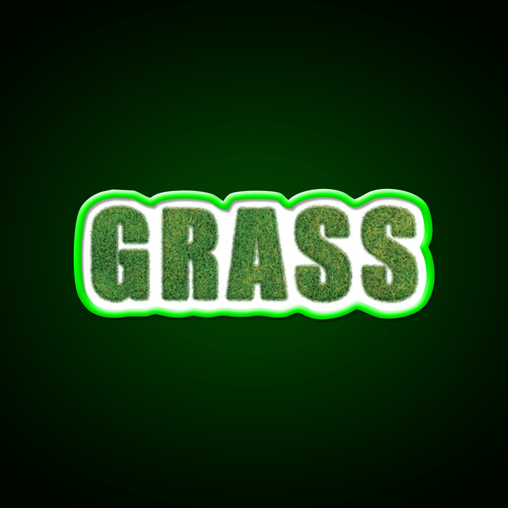 Grass Hemp Inspired Green Leaf Led Neon Sign Rgb Color - Shineneon