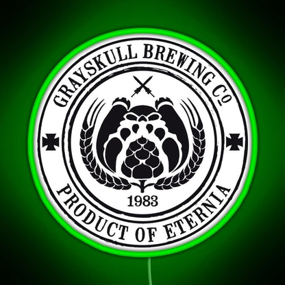 Grayskull Brewing Company Rgb Led Neon Sign Pop Wall Art - Shineneon
