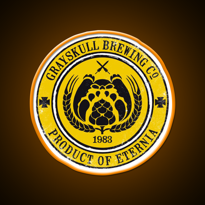 Grayskull Brewing Company Yellow Beer Bar Decor Led Neon Sign Rgb Color - LED neon sign view 6