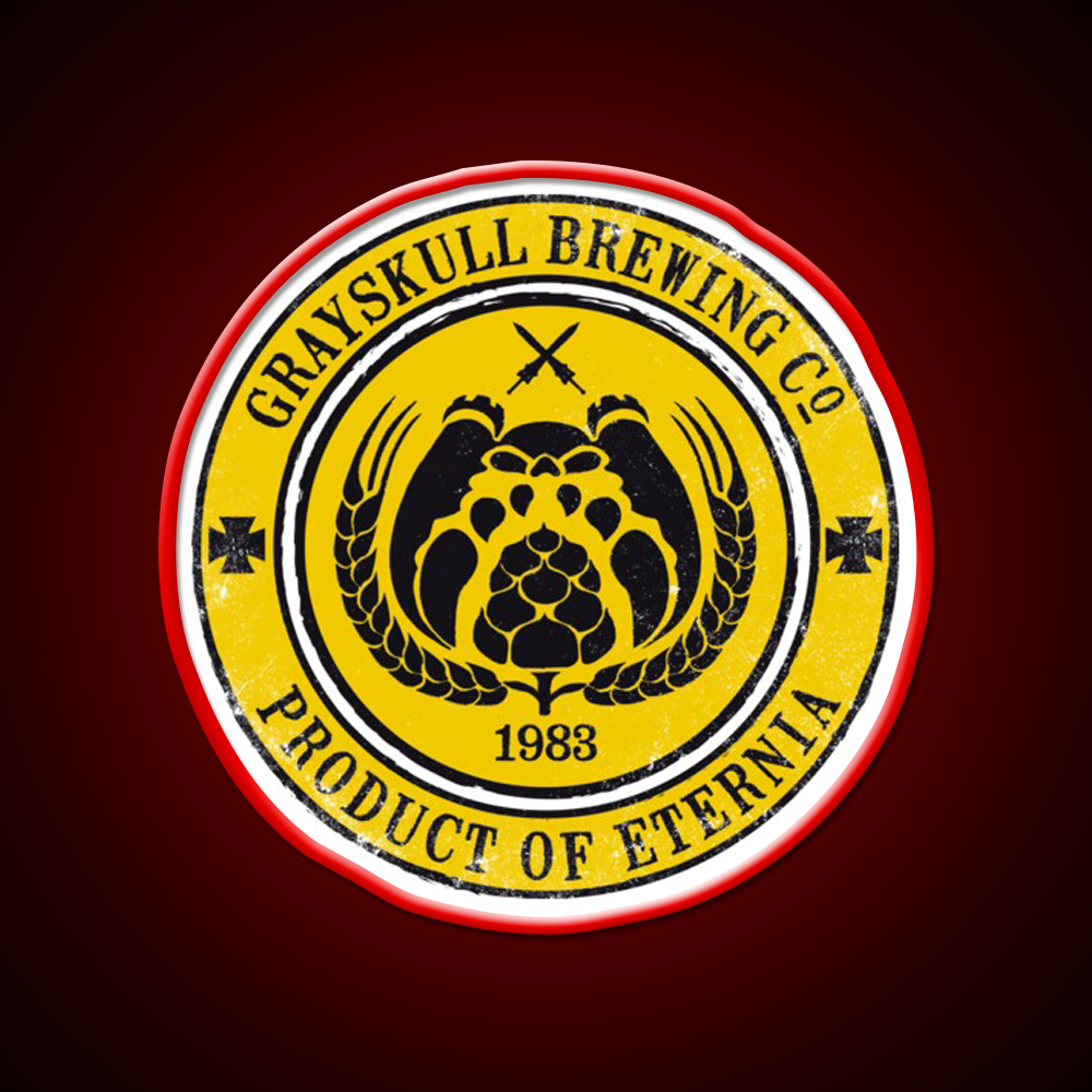 Grayskull Brewing Company Yellow Beer Bar Decor Led Neon Sign Rgb Color - LED neon sign view 10