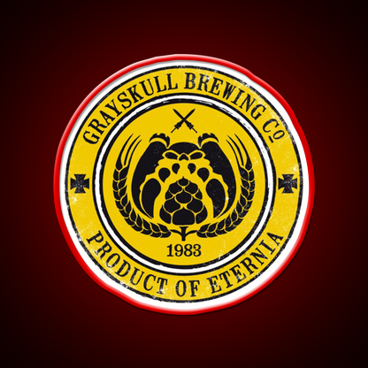 Grayskull Brewing Company Yellow Beer Bar Decor Led Neon Sign Rgb Color - LED neon sign view 10