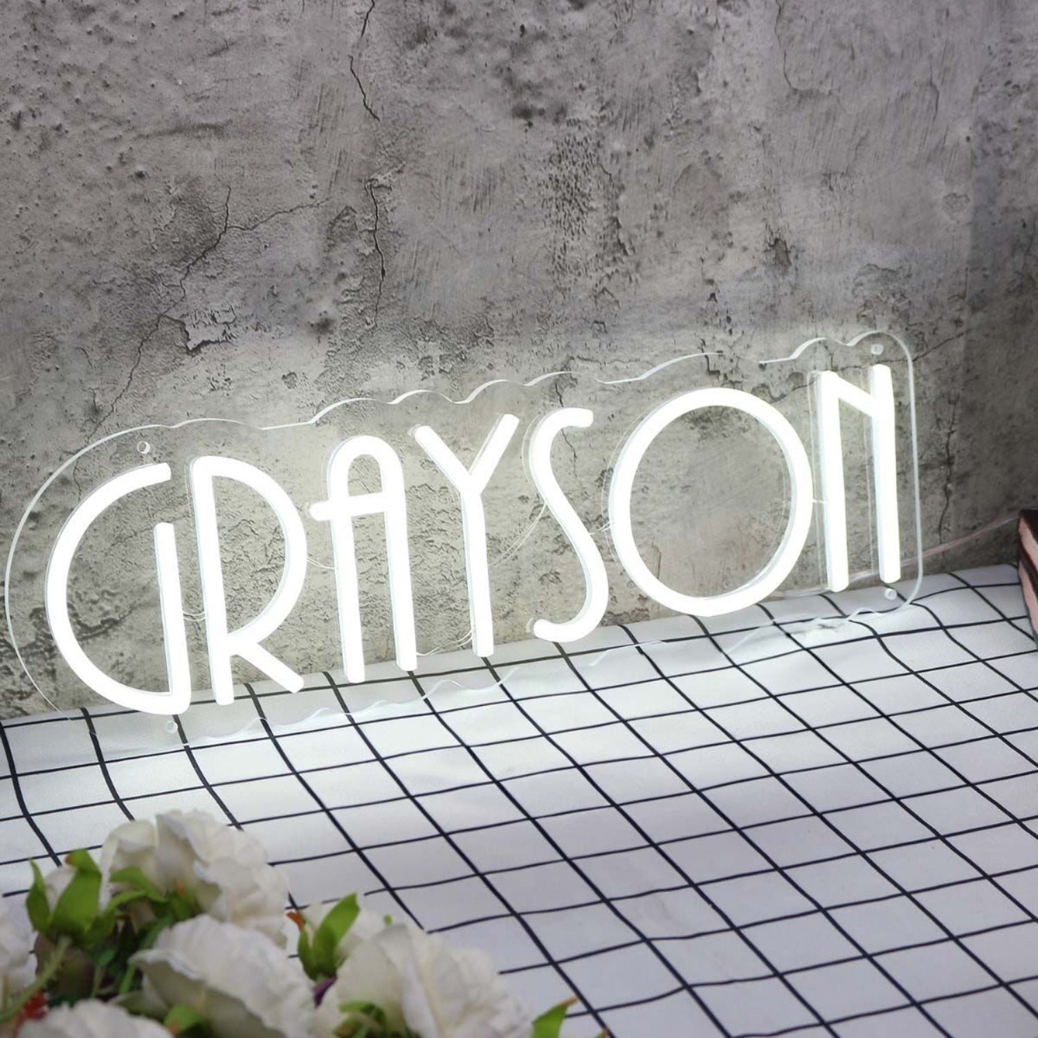 Grayson White Led Neon Sign - Shineneon